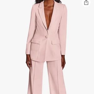 Pink 2 piece blazer set